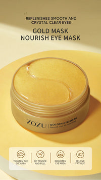 Avocado & Golden Collagen Eye Mask Patches – Anti Dark Circles, Puffiness & Firming