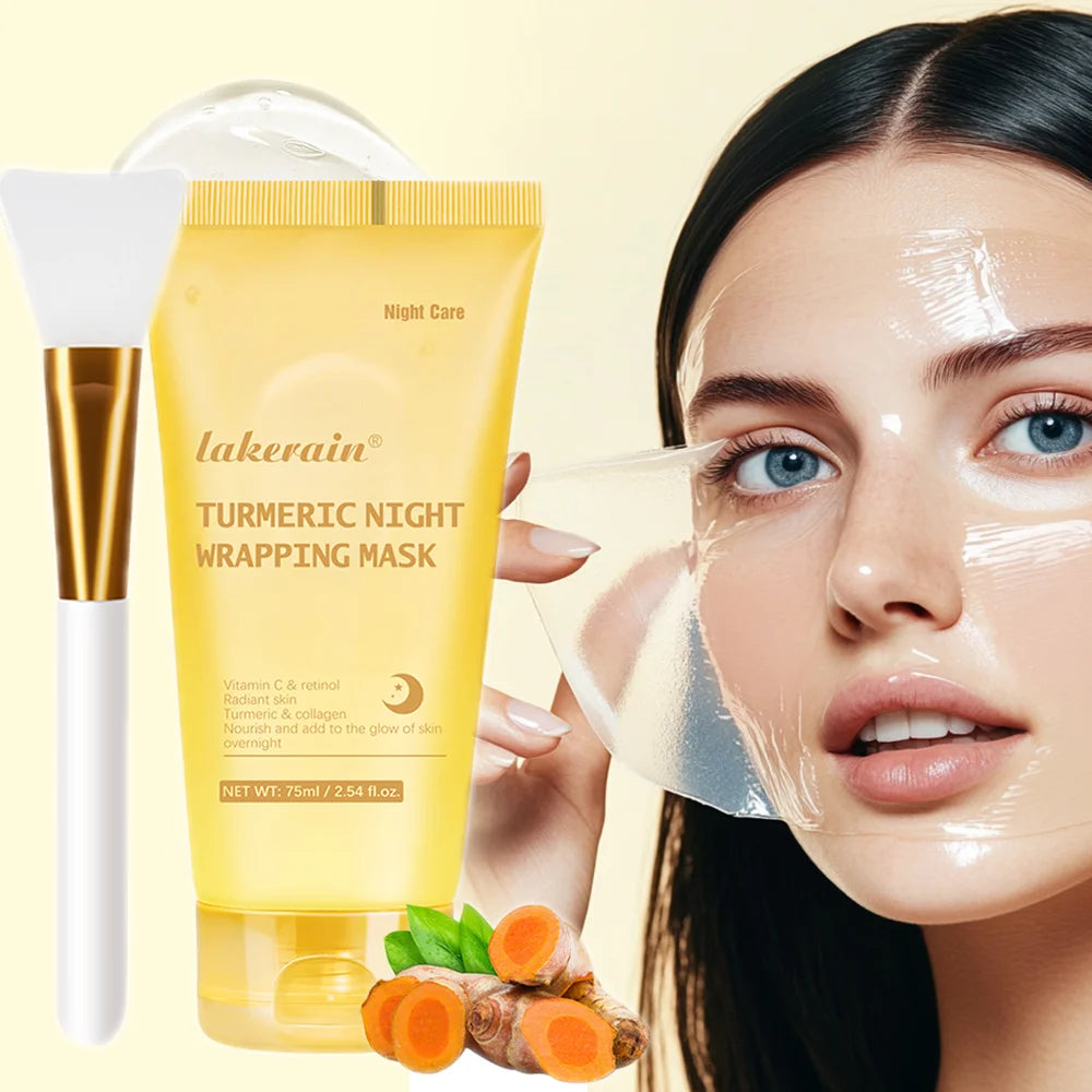 Collagen Night Wrapping Peel-Off Face Mask – Anti-Aging, Firming & Deep Hydration Overnight Skin Treatment for All Skin Types (75ml)