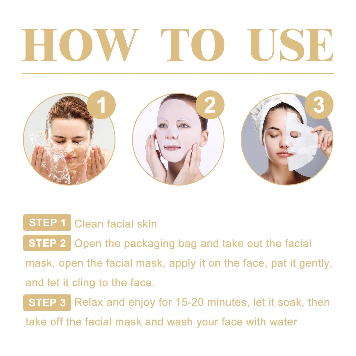 PWYUMAN Collagen Anti-Wrinkle Facial Mask – Anti-Aging, Brightening & Deep Moisturizing | All Skin Types