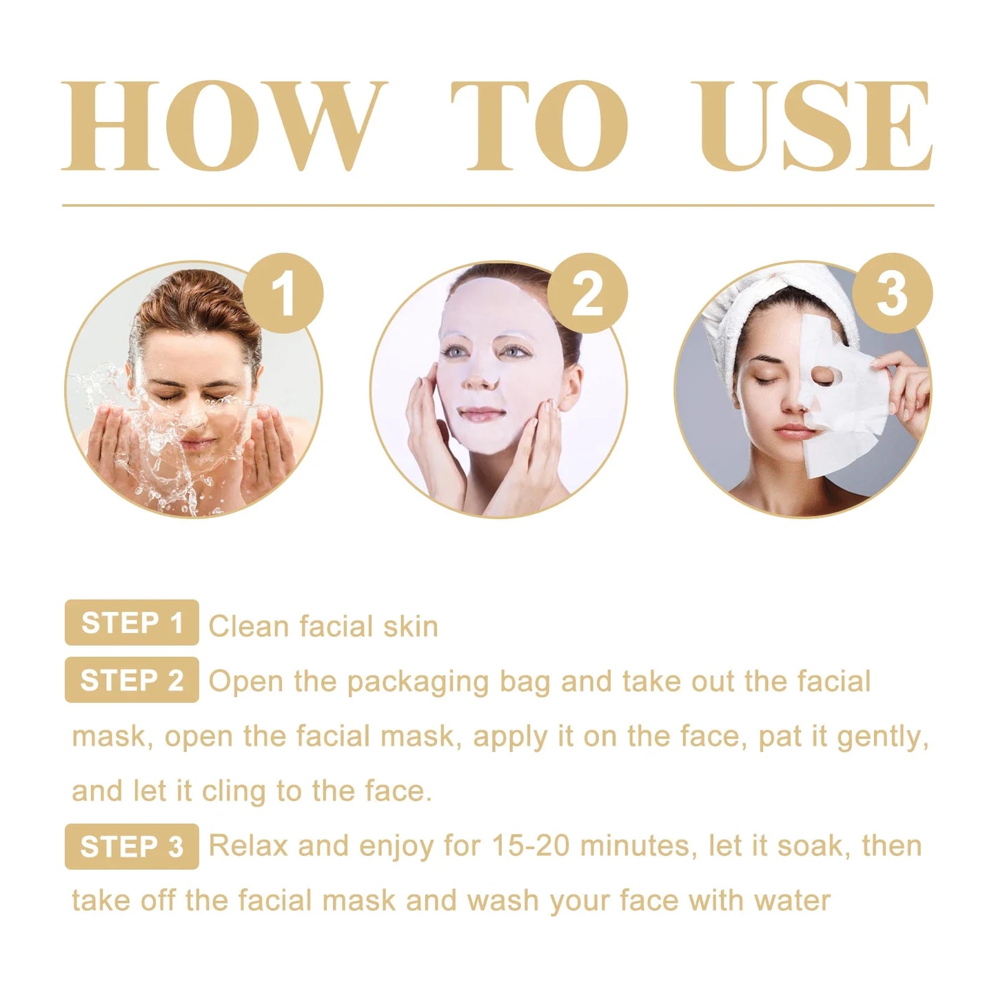 PWYUMAN Collagen Anti-Wrinkle Facial Mask – Anti-Aging, Brightening & Deep Moisturizing | All Skin Types