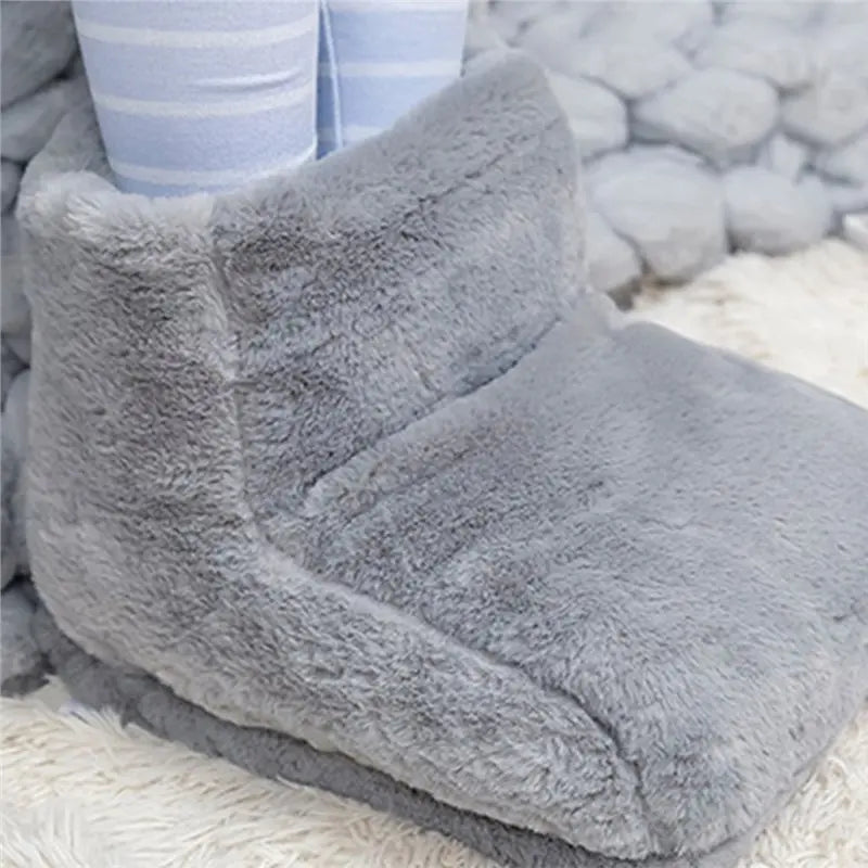 USB Electric Foot Warmer Slippers – Washable Double-Foot Heating Pad for Home & Bedroom