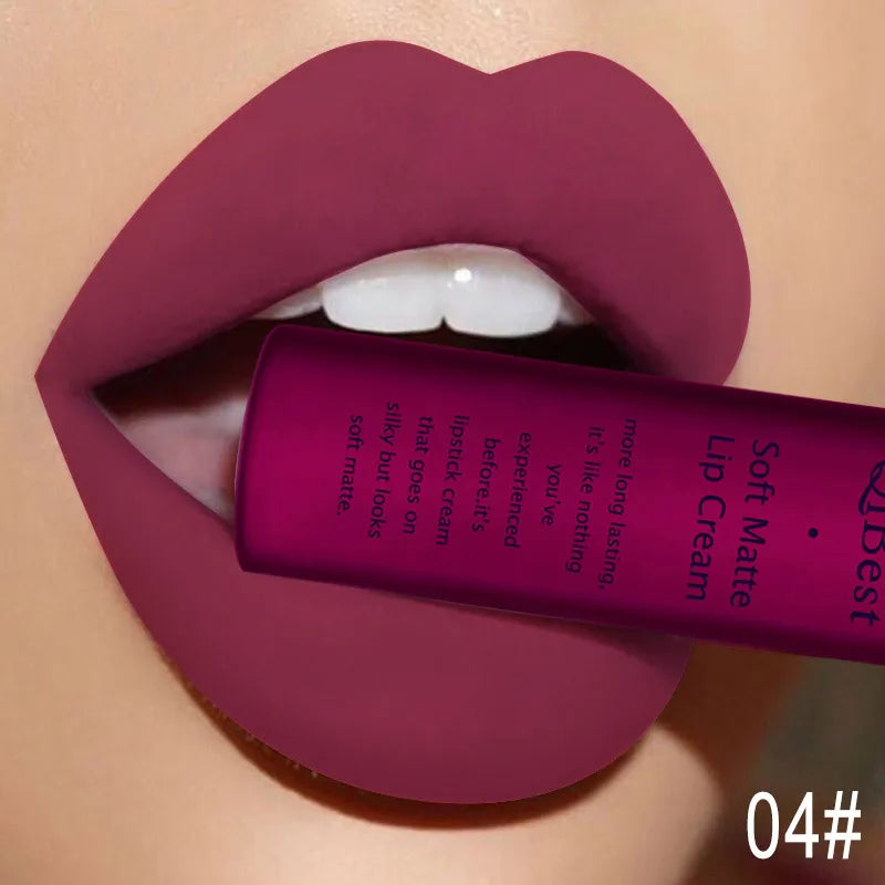 Velvet Matte Nude Lip Gloss - Waterproof Long-Lasting Lipstick