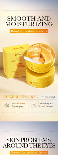 BIOAQUA Crystal Collagen Eye Mask Patches – 80 Pieces, Dark Circles & Anti-Aging