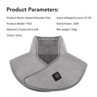 Electric Heating Shoulder & Neck Pad – USB Heated Shawl with 3-Level Temperature Control