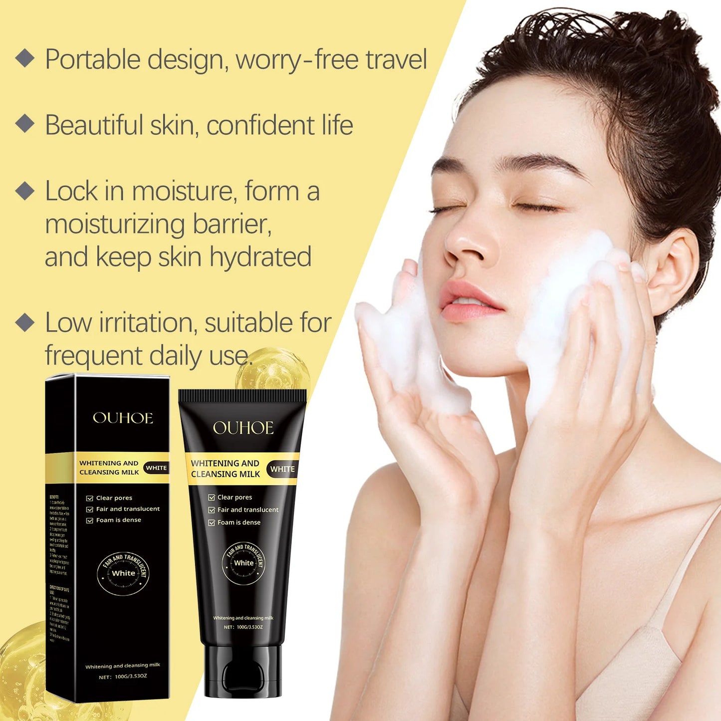 EELHOE Niacinamide Whitening Facial Cleanser – Deep Cleansing & Brightening Face Wash (100g)