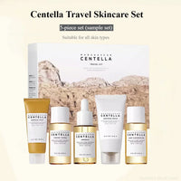 SKIN1004 Korean Centella Travel Kit – 5-Piece Mini Skincare Gift Set with Toner, Ampoule, Soothing Cream, Cleansing Oil & Foam
