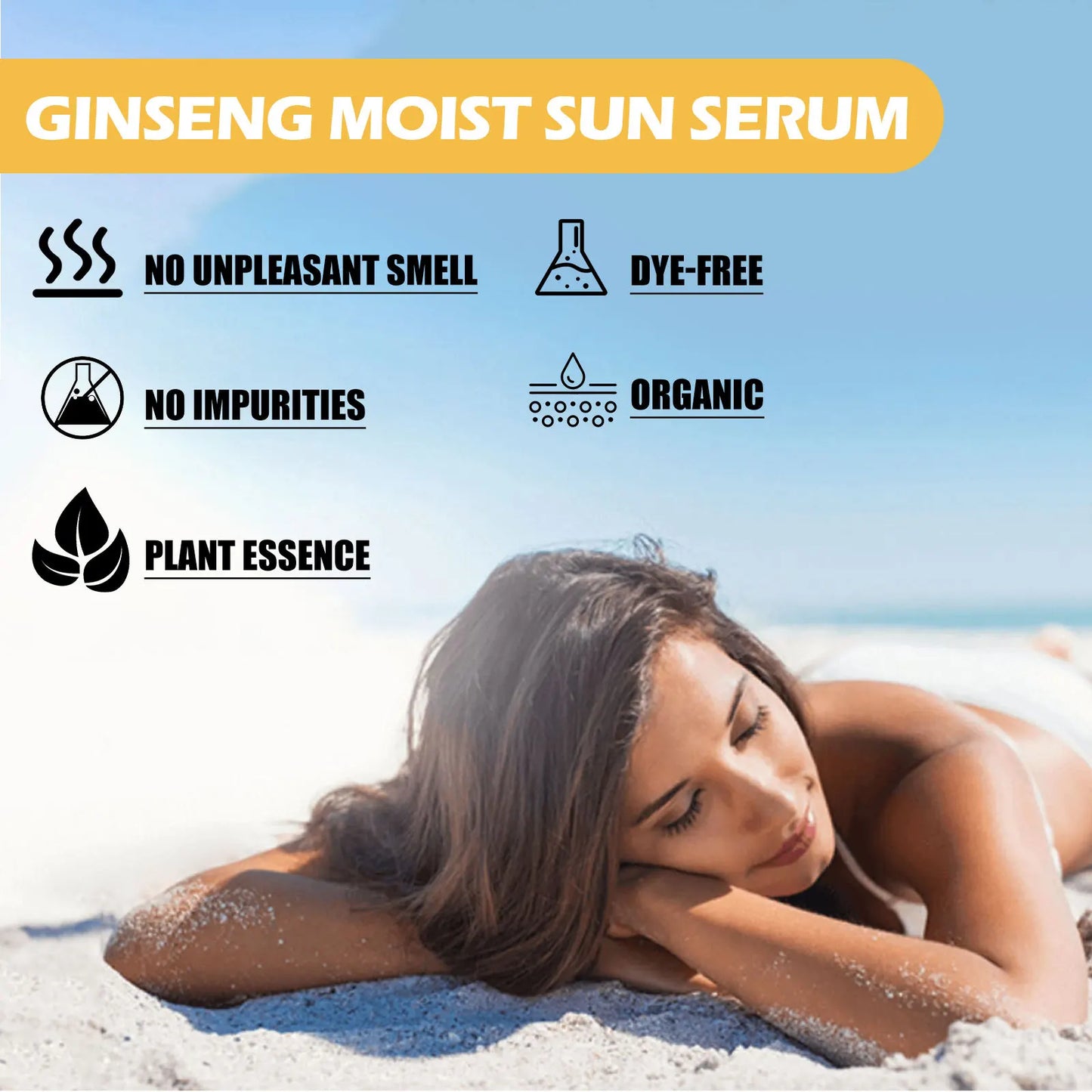 Jaysuing SPF 50 Sunscreen Serum – Whitening, Moisturizing & UV Protection Lotion for Face
