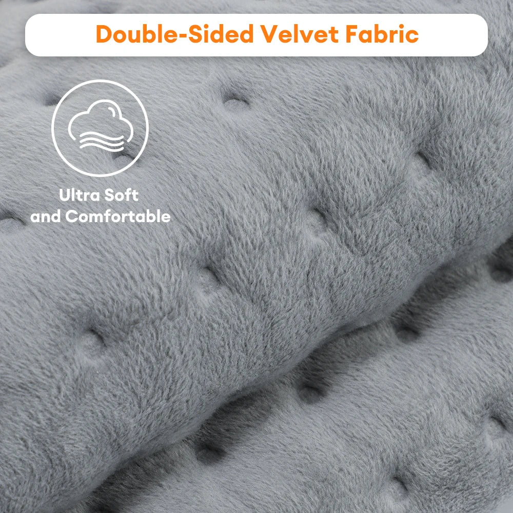 Electric Heating Pad for Period Cramps & Muscle Relief – 60×30cm, 9/10 Heat Levels, Washable | EU/US/UK Plug