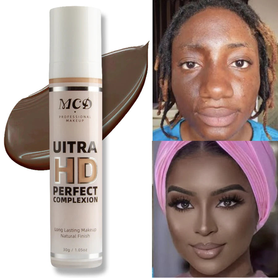 MCD Full Coverage Foundation Cushion Cream – Matte, Oil Control, Waterproof, 9 Shades 30g