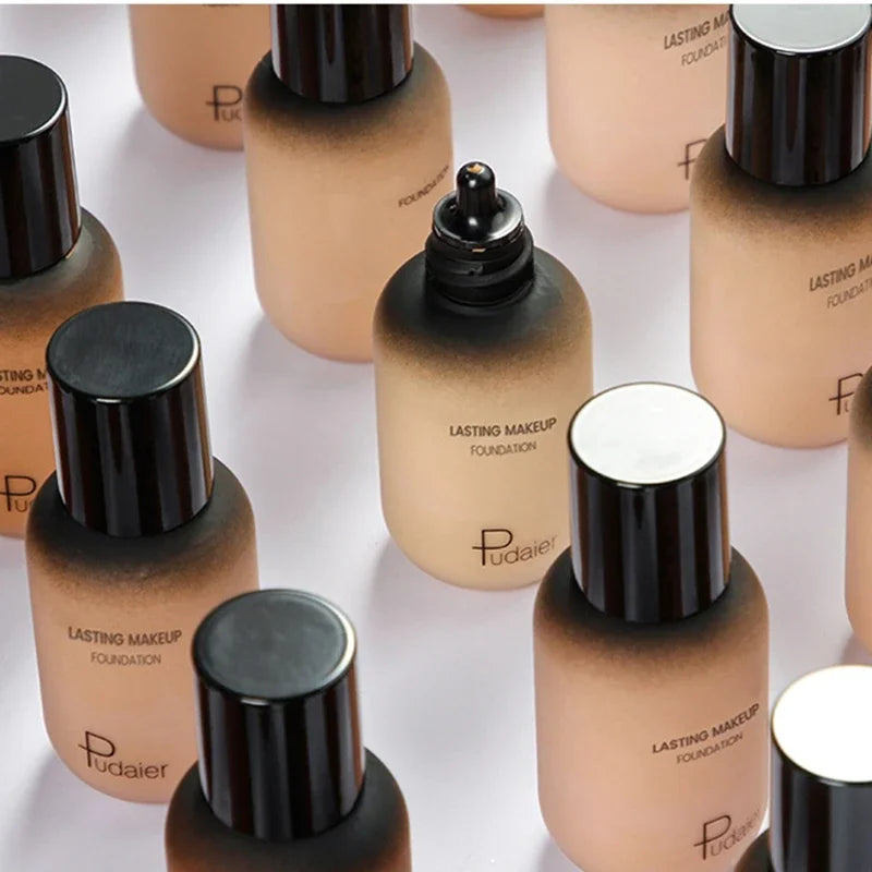 XMSJ 2-in-1 Liquid Foundation & Concealer | Waterproof, Oil Control, Matte Finish | 40ml | 17 Shades