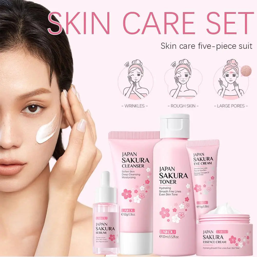 Sakura Skin Care Set – 5 or 6-Piece Collection
