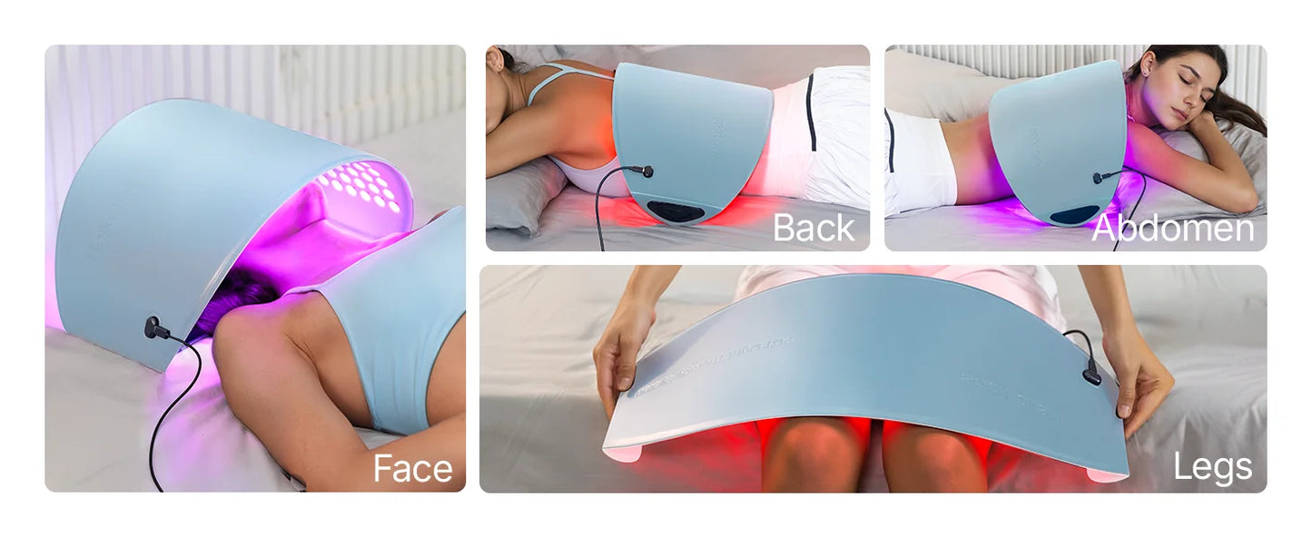 Hello Face L6 4-in-1 LED Light Therapy Mask – 720 Chips, Red, Blue, Amber & NIR