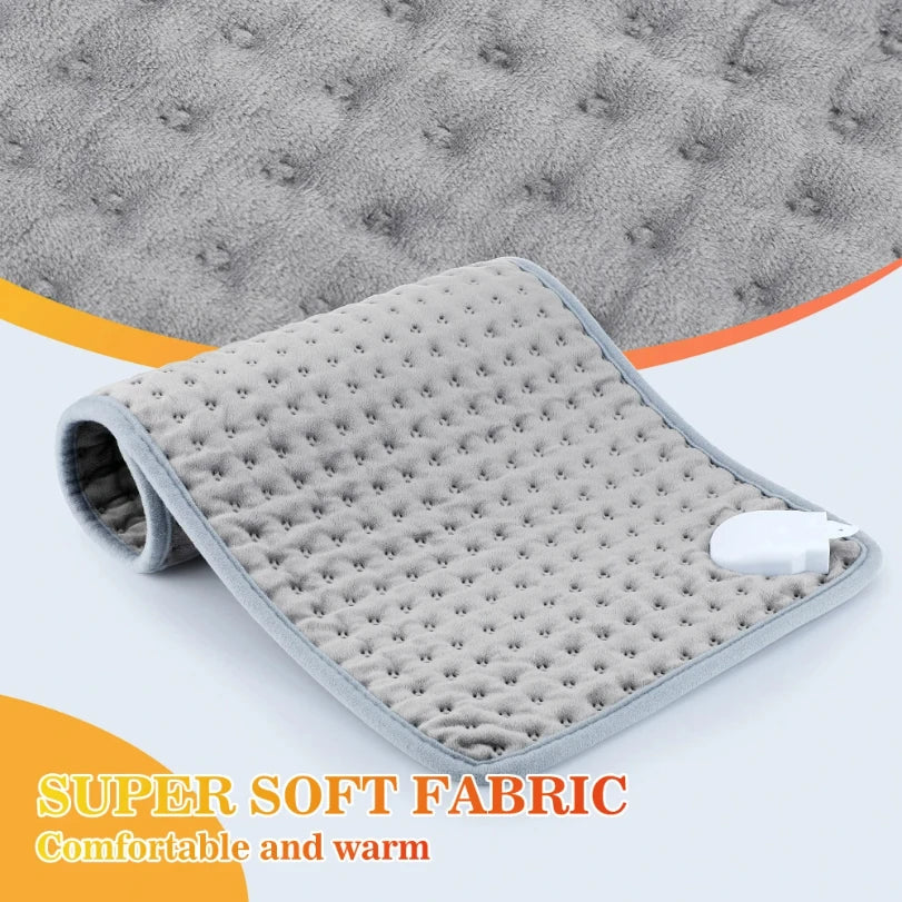 Electric Heating Pad for Back, Abdomen & Waist Pain Relief – EU/UK/US Plug, 9 Heat Levels