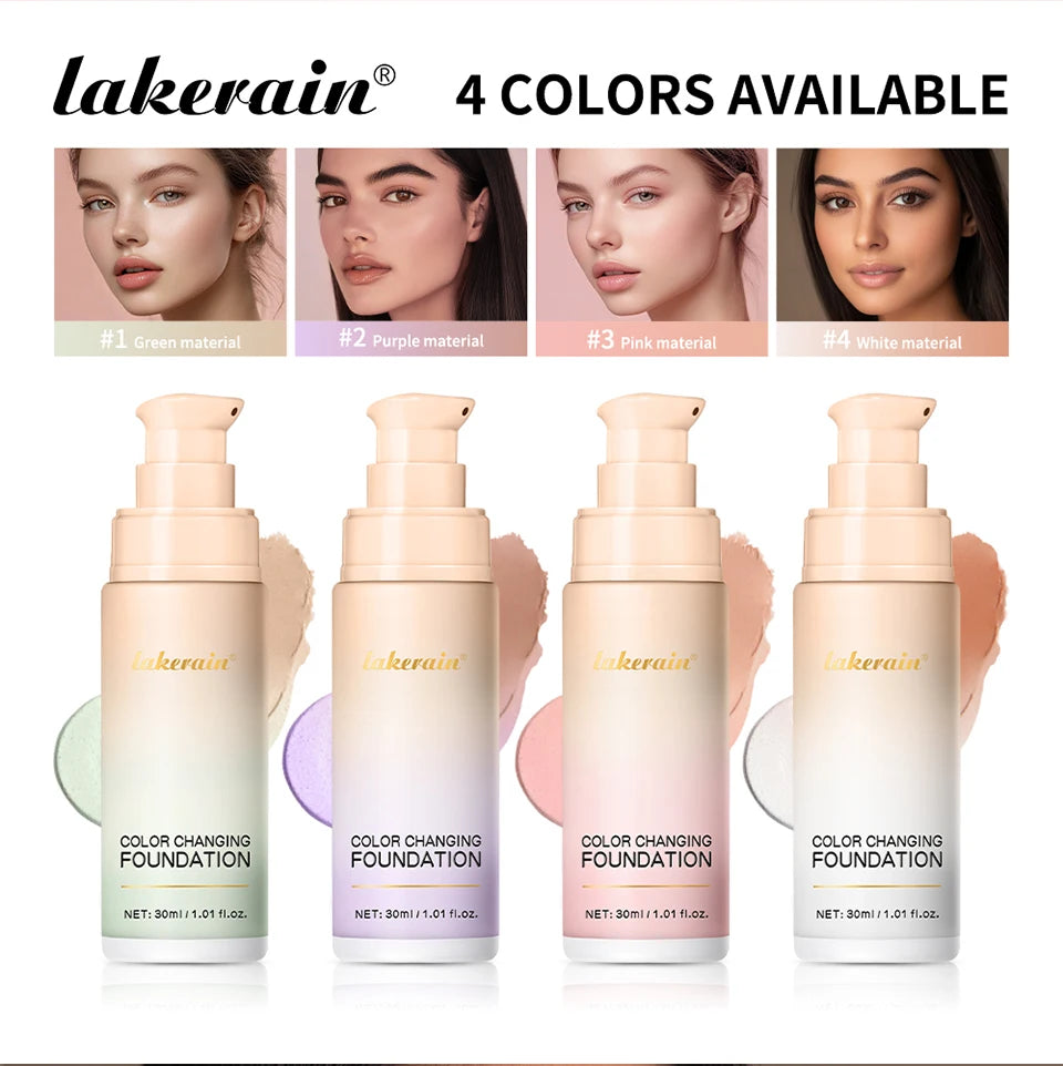 4-in-1 Color Changing Foundation – SPF30, Concealer, Moisturizer & Even Skin Tone | Buyer's Choice