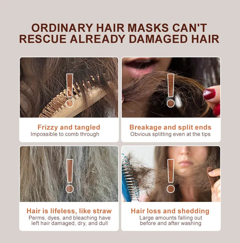 PURC Keratin Hair Mask — Disulfide Bond Repair, Smoothing & Strengthening Treatment 100g