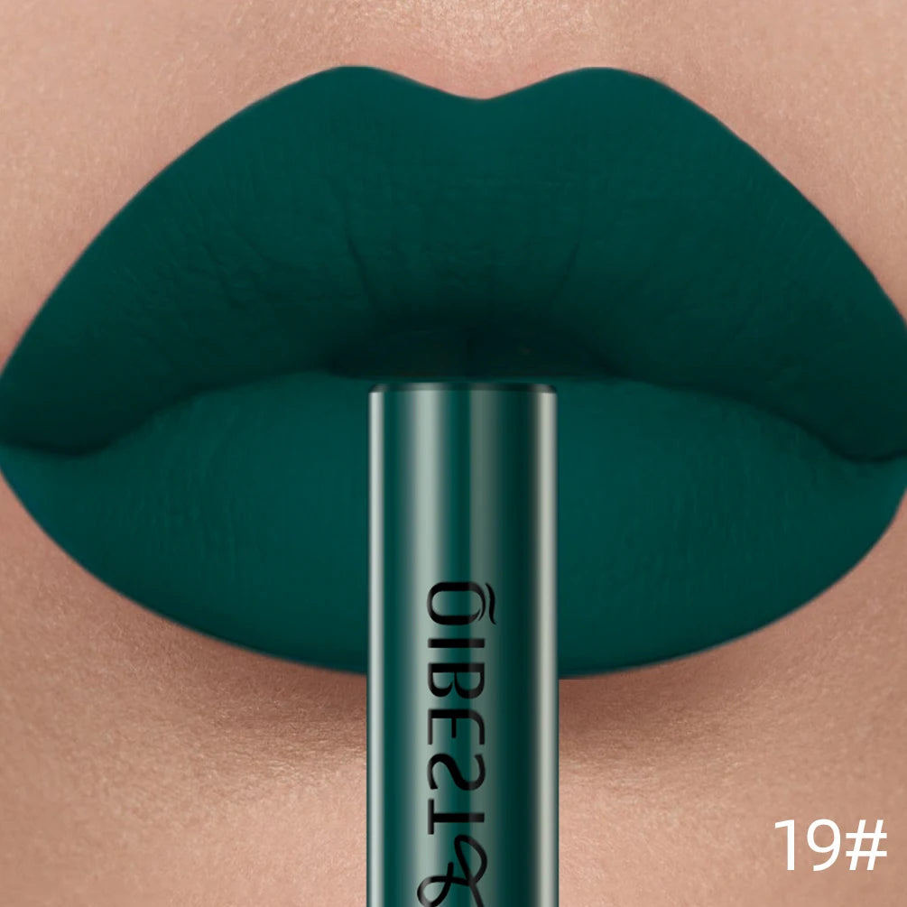 QiBest Velvet Matte Lipstick - Waterproof Long-Lasting Lip Tint