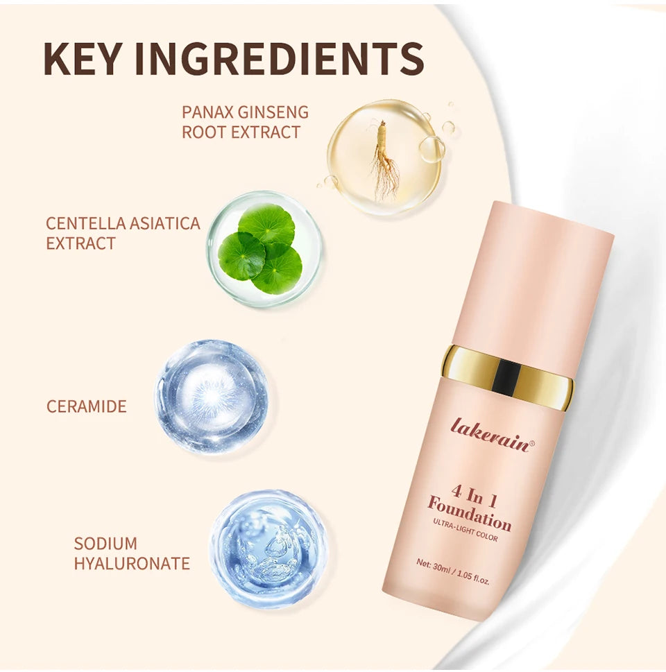 4-in-1 Color Changing Foundation – SPF30, Concealer, Moisturizer & Even Skin Tone | Buyer's Choice