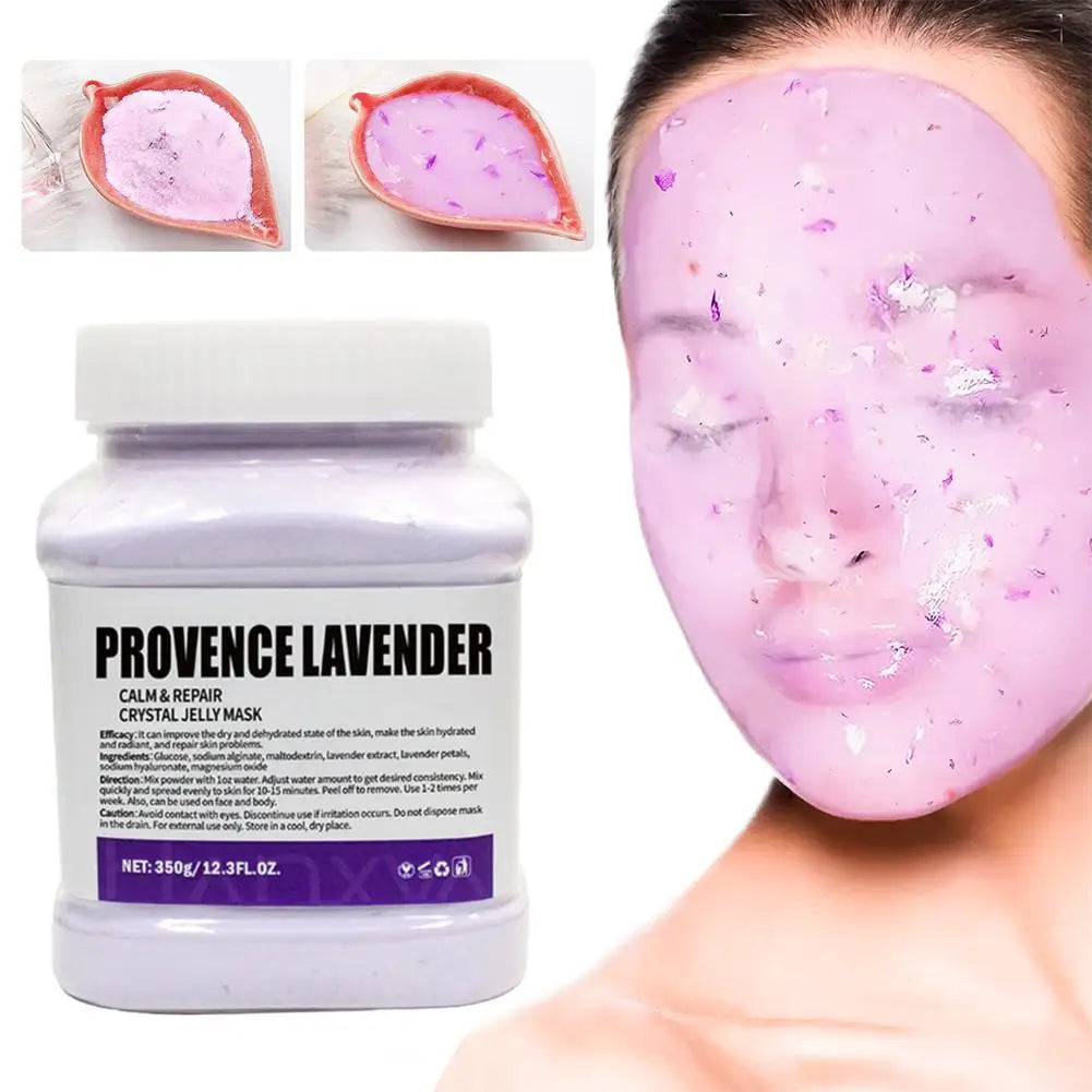 Hydro Jelly Mask Powder – Moisturizing & Brightening Peel-Off Face Mask for Women (350g) – Rose, Hyaluronic Acid, Vitamin C, Collagen, Charcoal & More