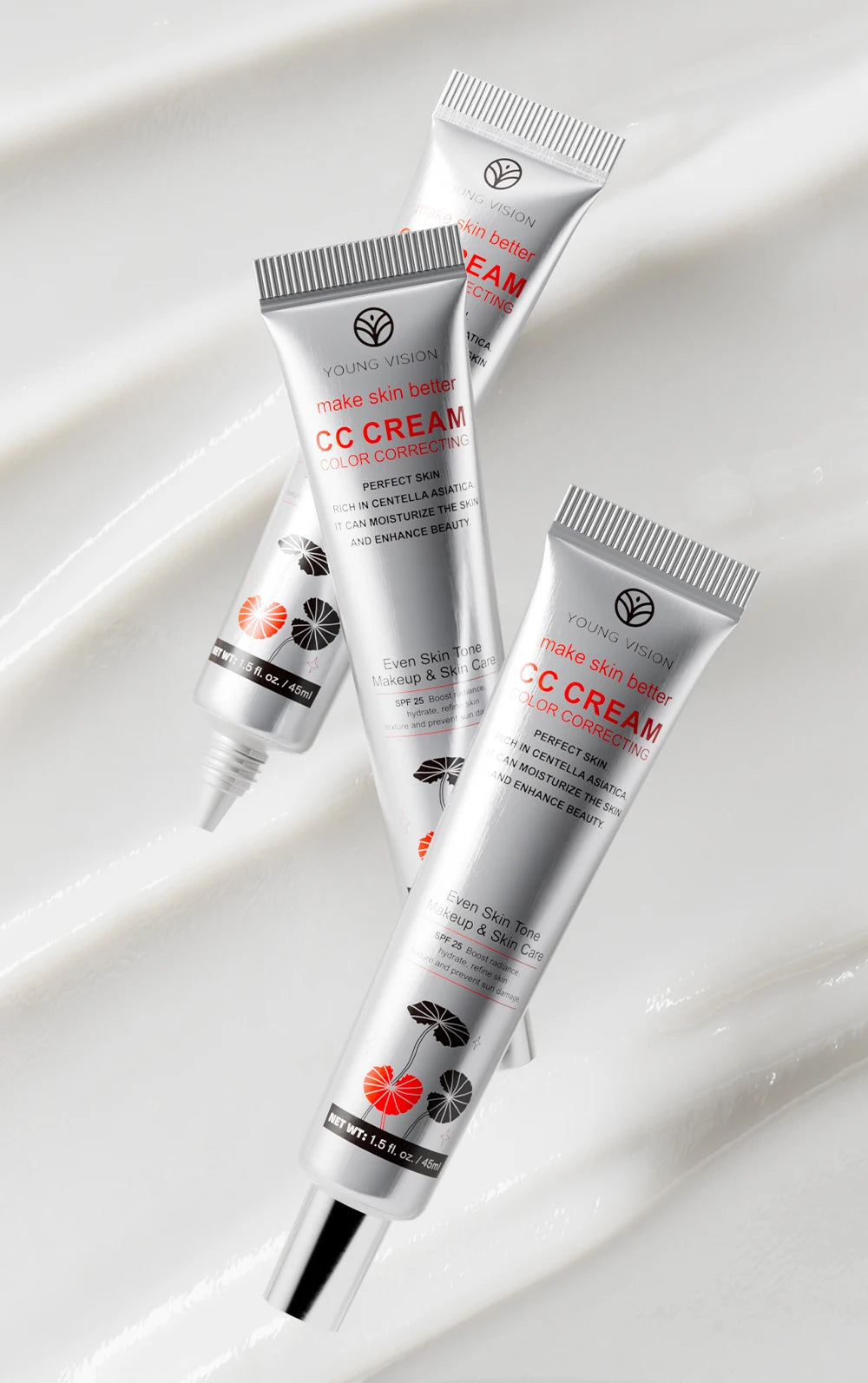 YOUNG VISION Centella Asiatica CC Cream – Brightening, Concealing & Skin Repairing (45ml)