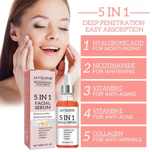 5-in-1 Vitamin C & Hyaluronic Acid Face Serum
