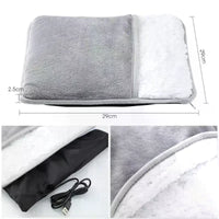 USB Electric Foot Warmer Pad – Soft Plush Heated Foot Bag, Constant 40°C, Machine Washable