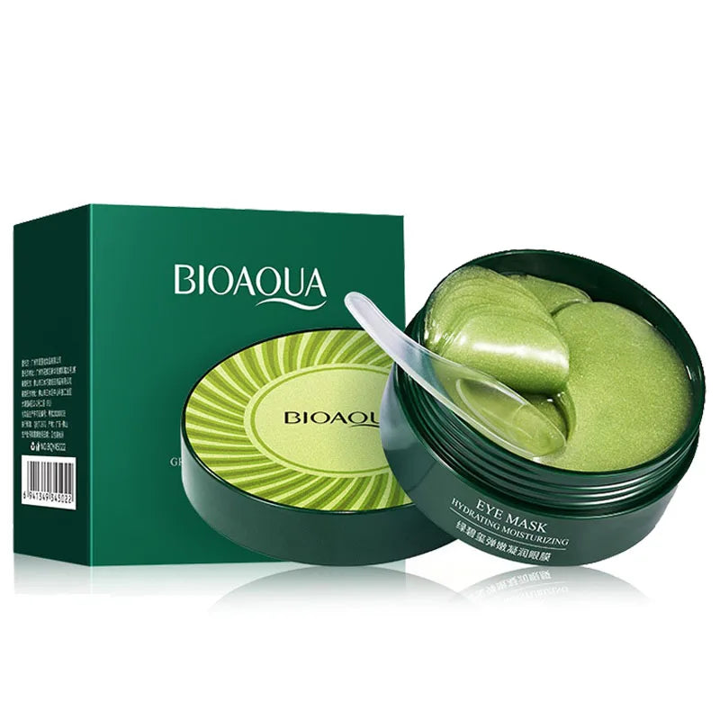 BIOAQUA Collagen Eye Gel Masks – 60 Patches for Dark Circles, Puffiness & Firming