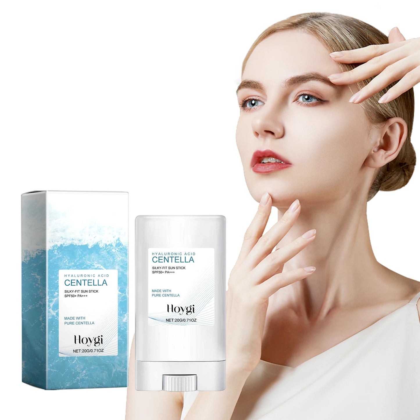 Hoygi Hyaluronic Acid Sunscreen Stick SPF50+ – Oil-Free, Non-Greasy Face & Body Protection | Buyer's Choice