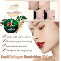 Snail Collagen BB Cream – Brightening, Moisturizing & Waterproof Foundation