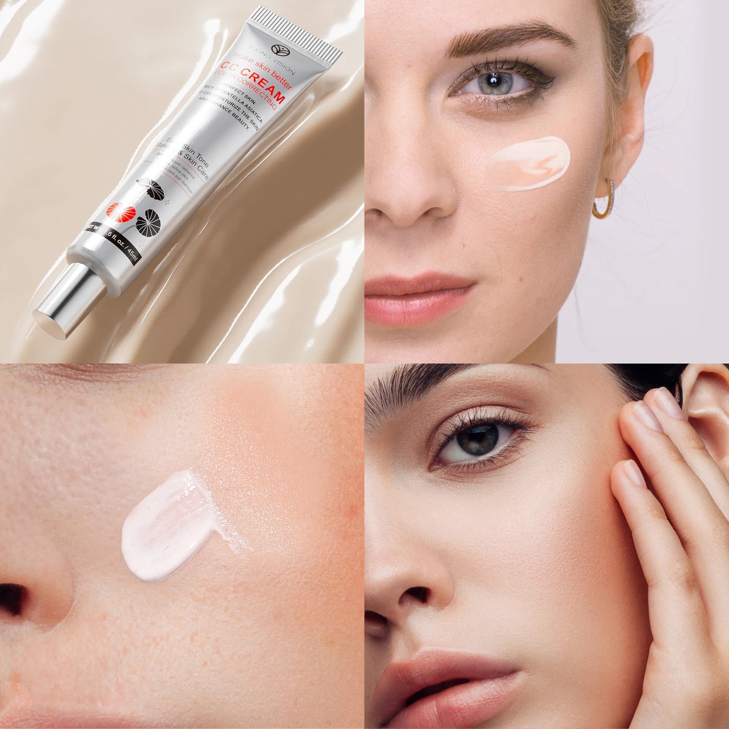 YOUNG VISION Centella Asiatica CC Cream – Brightening, Concealing & Skin Repairing (45ml)