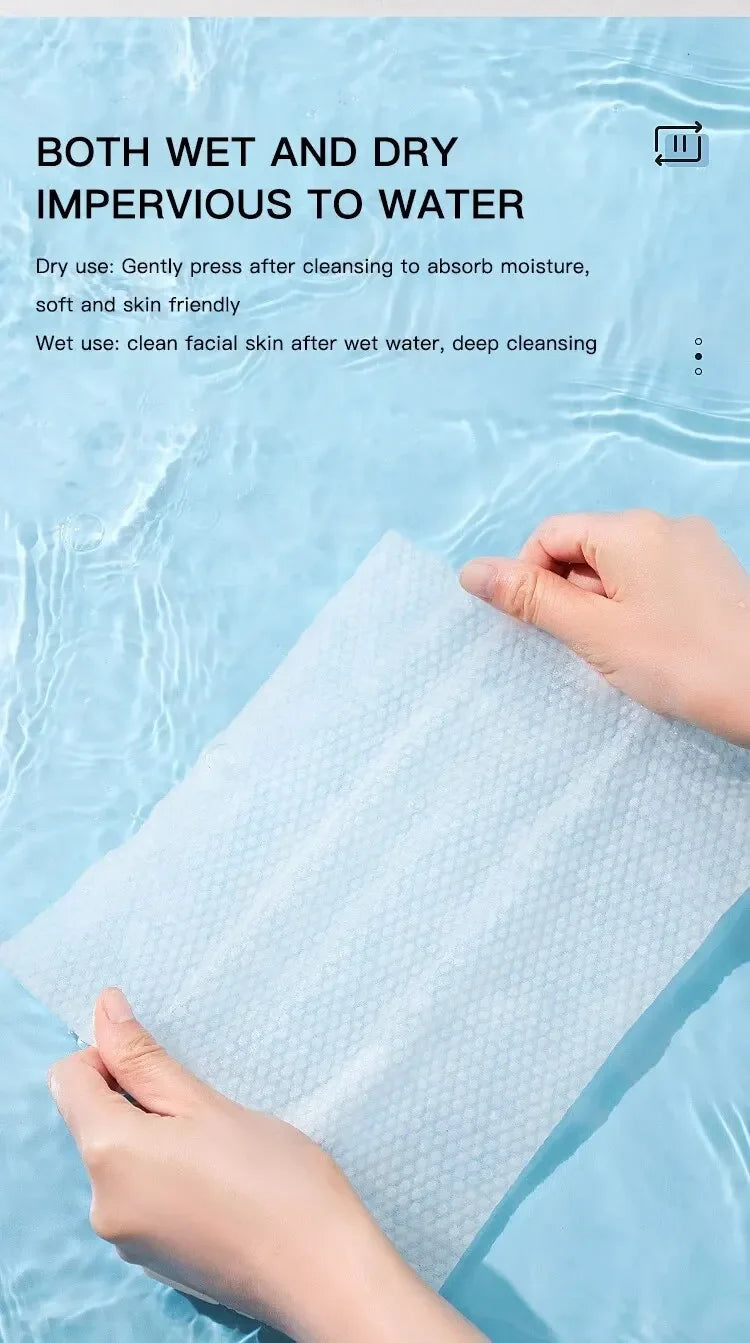 Non-Woven Disposable Spa & Salon Face Towels – Soft Facial Cleansing Wipes for Home & Beauty Salon Use (20x15cm)