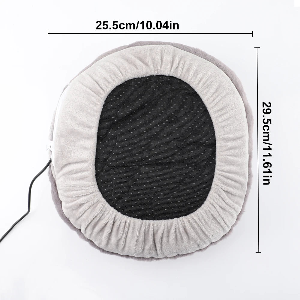 USB Foot Warmer Heating Pad – Constant 45–55°C, Washable Velvet Cover, Soft Plush Foot Heater