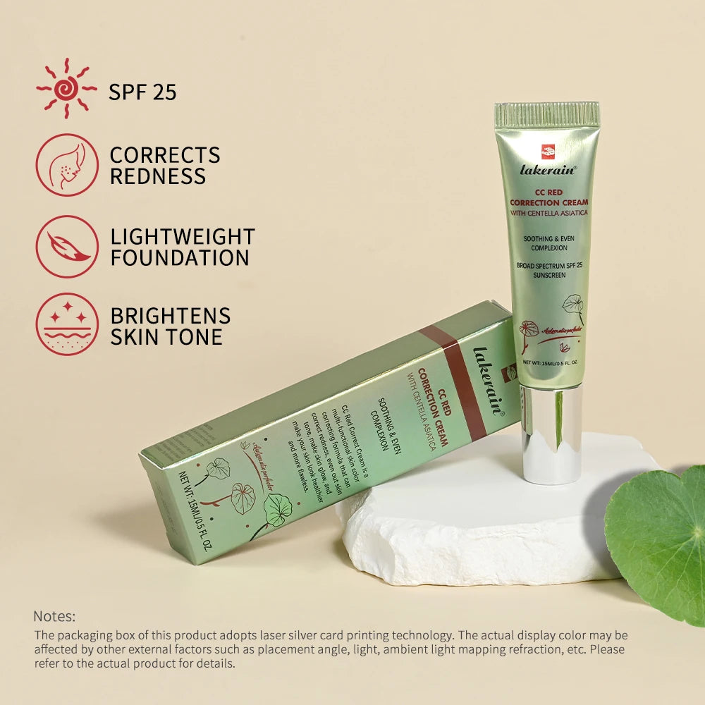 Centella CC Cream – Color Correcting Korean Foundation with Hydrating Coverage (15ml)