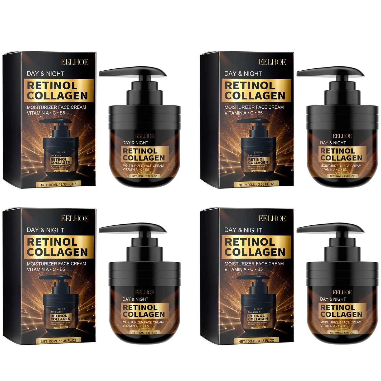 EELHOE Retinol & Collagen Anti-Aging Face Cream – Firming, Brightening & Dark Spot Fader (100ml)