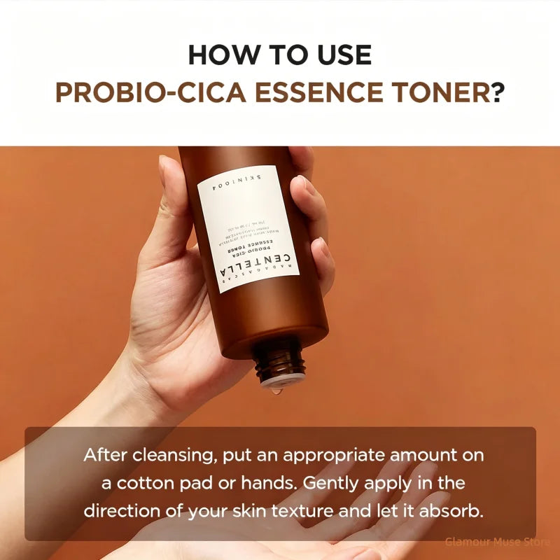 Centella Probio-Cica Essence Toner – Korean Hyaluronic Acid Barrier Toner for Acne, Moisturizing & Oil Control (210ml)