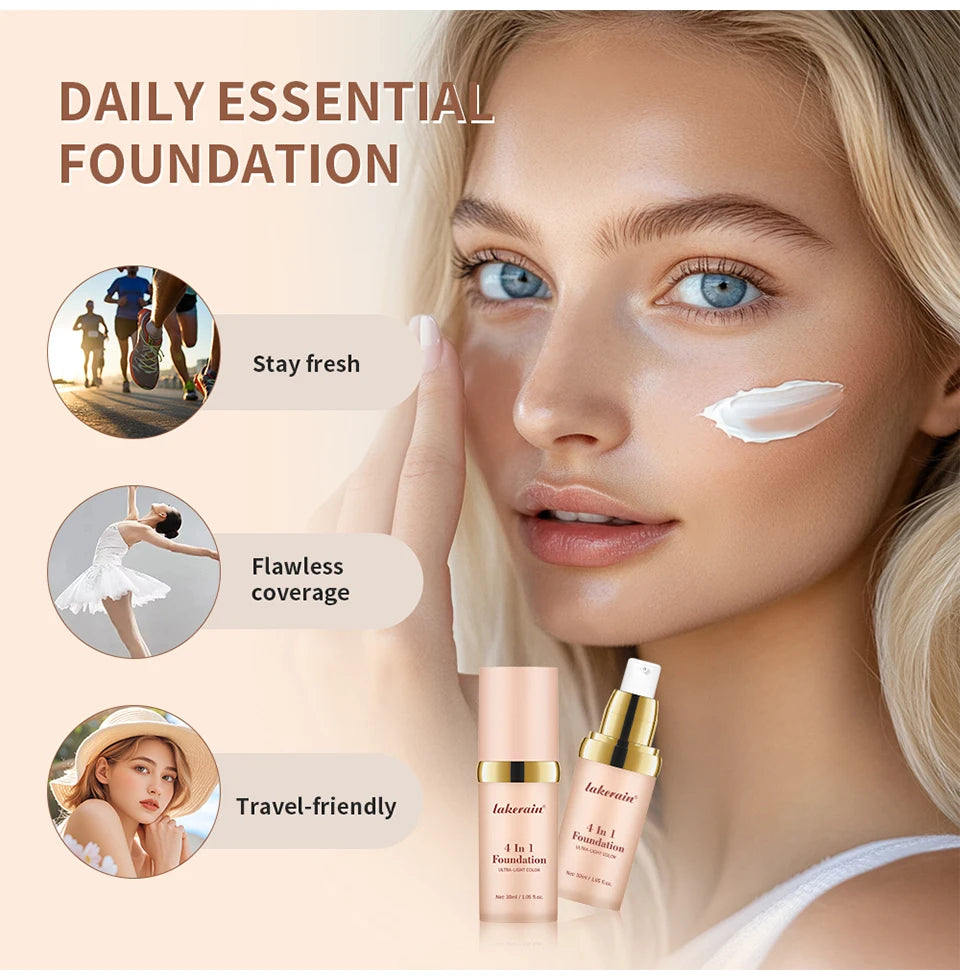 4-in-1 Color Changing Foundation – SPF30, Concealer, Moisturizer & Even Skin Tone | Buyer's Choice