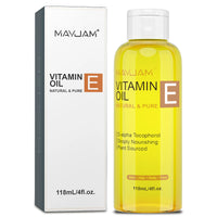 MAYJAM 118ml 236ml Pure & Natural Vitamin E Oil for Skin Hair Nails & Face Care Deeply Nourishing Moisturizing Massage Oil