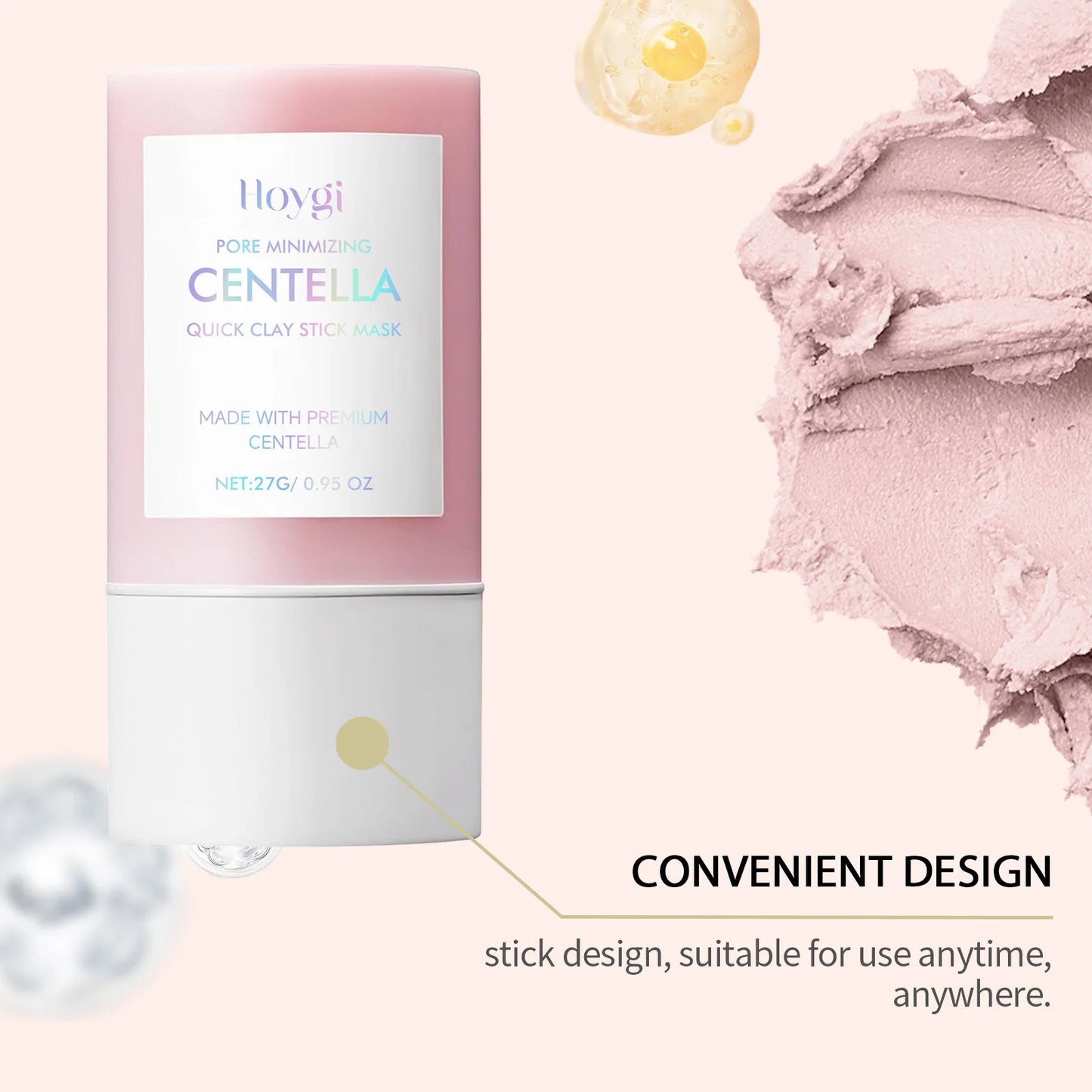 Hoygi Centella Asiatica Clay Mask Stick – Soothing, Pore Minimizing & Hydrating | All Skin Types 27g