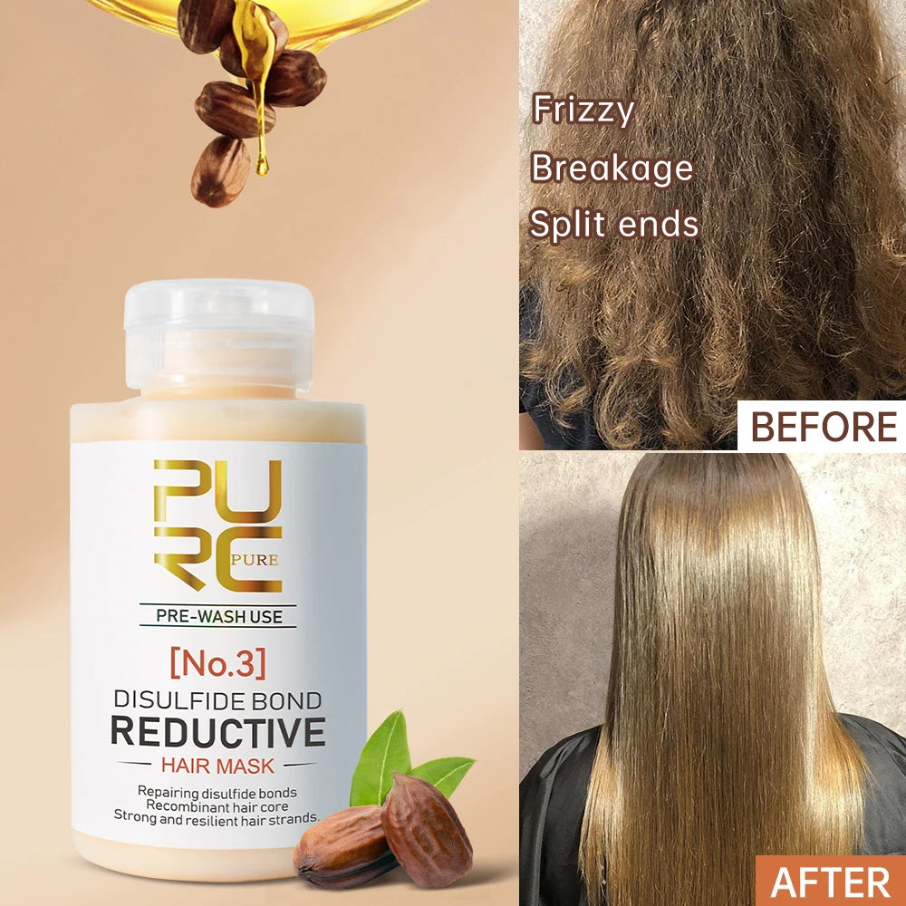 PURC Keratin Hair Mask — Disulfide Bond Repair, Smoothing & Strengthening Treatment 100g