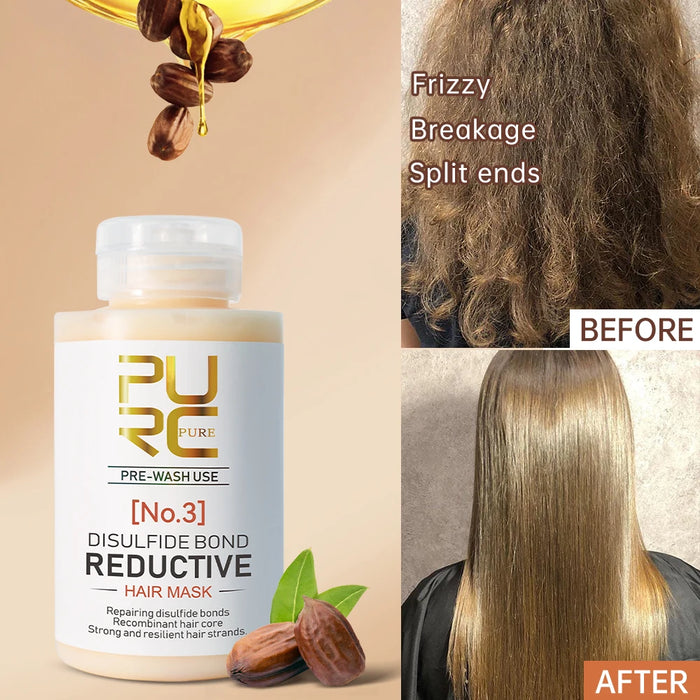 PURC Keratin Hair Mask — Disulfide Bond Repair, Smoothing & Strengthening Treatment 100g