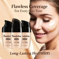 LAIKOU Liquid Foundation – Waterproof, Full Coverage & Long-Lasting Matte Base with Rose Oil (30ml)