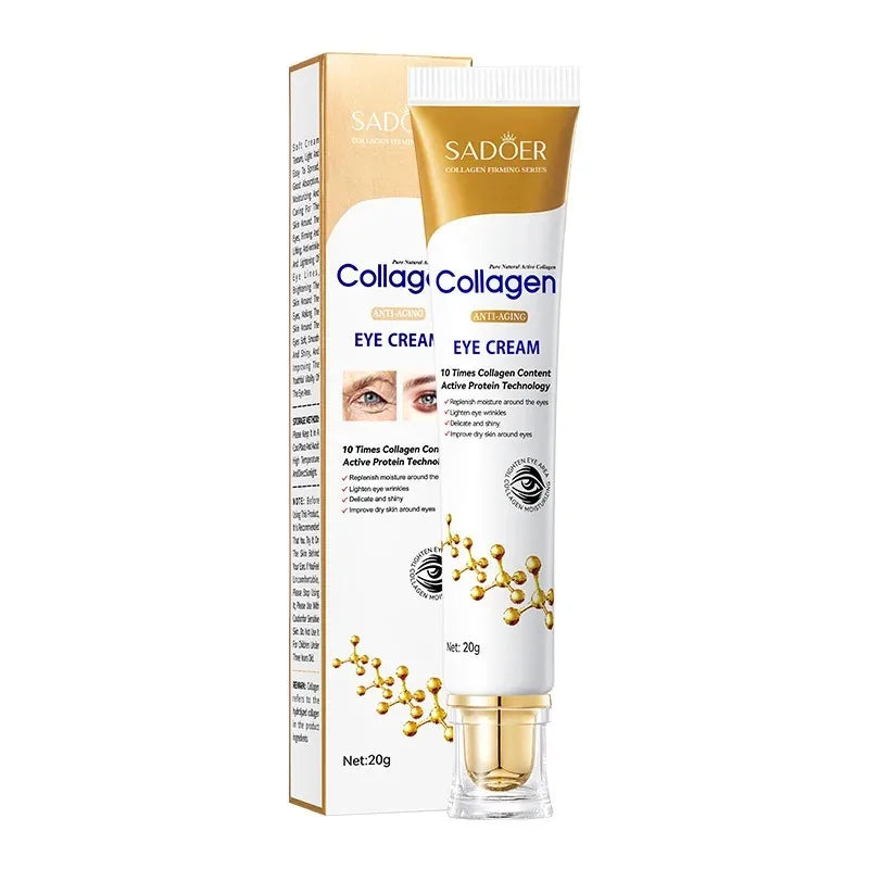 SADOER Collagen Eye Cream – Anti Dark Circle, Firming & Anti-Aging Eye Treatment (20g)