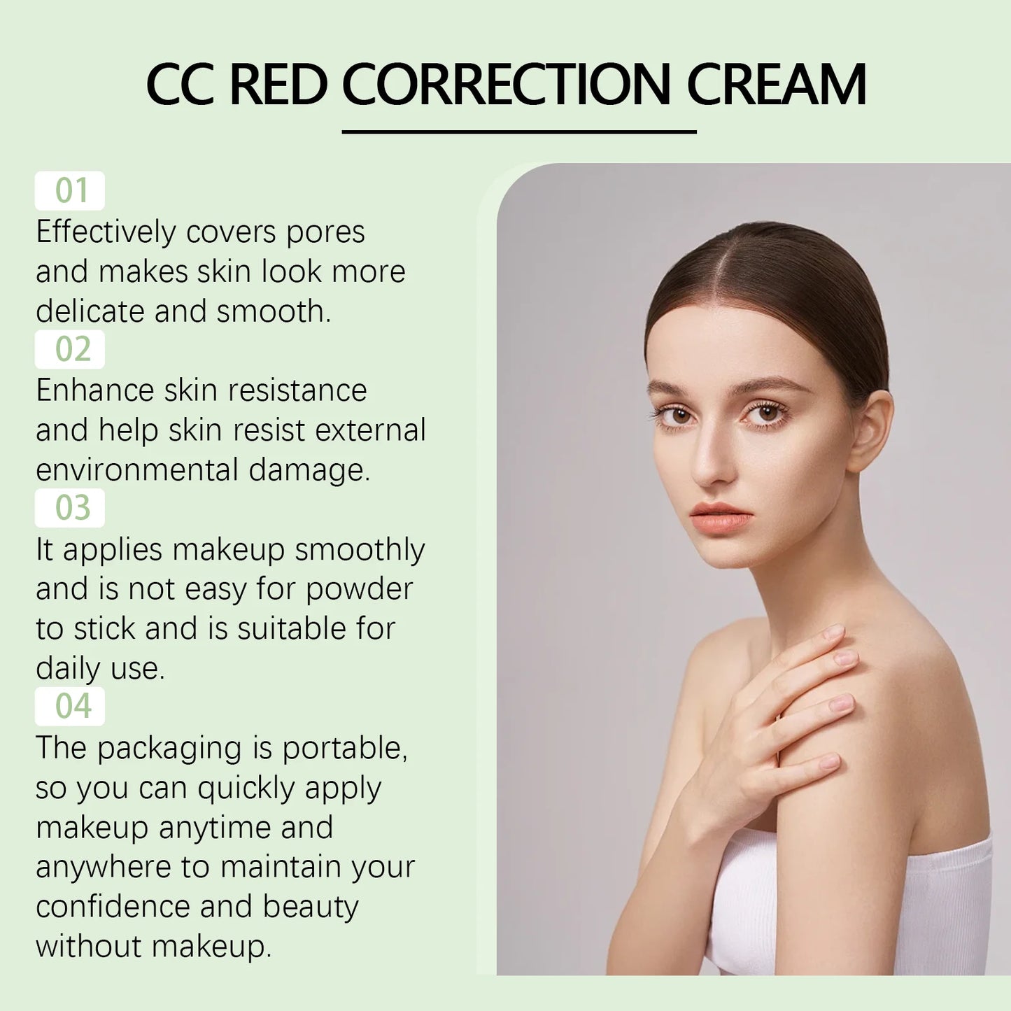 Eelhope Centella CC Cream – Gentle Brightening Concealer & Hydrating Foundation (14ml)