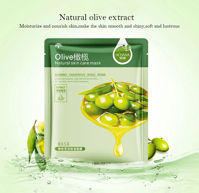 SADOER Natural Plant Sheet Face Mask – Moisturizing, Oil Control & Anti-Aging | 10pcs