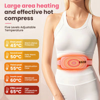 Menstrual Heating Pad with Vibration Massager – Wireless Abdominal & Waist Cramp Relief Belt