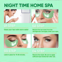 Seaweed Hyaluronic Acid Eye Masks — 60 Pcs Collagen Eye Patch for Dark Circles & Firming