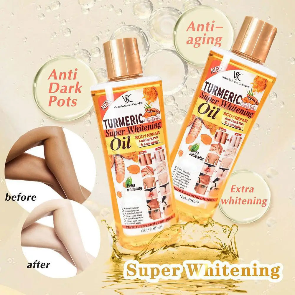Turmeric Essential Oil – Brightening & Moisturizing Face, Body & Massage Oil (200ml)