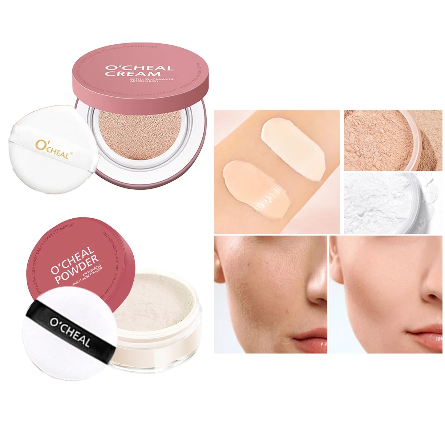 O'CHEAL CC Cream Cushion Foundation – Lightweight, Long-Lasting Concealer with SPF (15g)