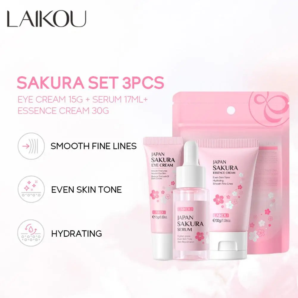 Sakura Skin Care Set – 3 or 5-Piece Gift Box