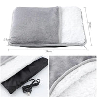 USB Electric Foot Warmer Pad – Soft Plush Heated Foot Bag, Constant 40°C, Machine Washable