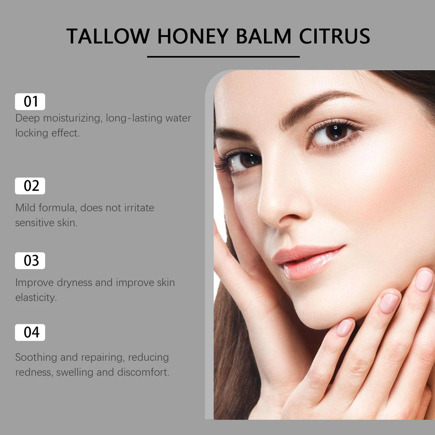 Beef Tallow & Honey Brightening Body Cream – Dark Spot Fader, Firming & Deep Moisturizer (60g)